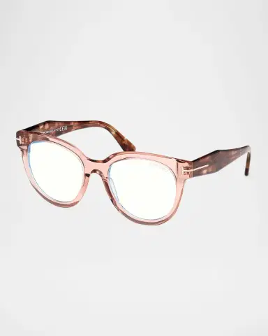 Tom Ford Round Acetate Optical Glasses | Thumbnail 3 Tom Ford Round Acetate Optical Glasses | Thumbnail 3