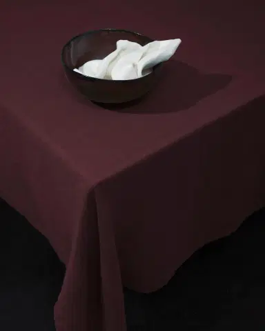 L'Objet Linen Sateen Tablecloth, 70" x 126" | Thumbnail 3