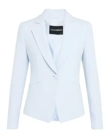 Emporio Armani Single-Button Cady Crepe Blazer | Thumbnail 1