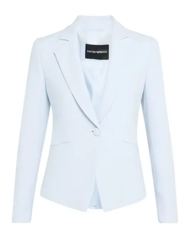 Single-Button Cady Crepe Blazer