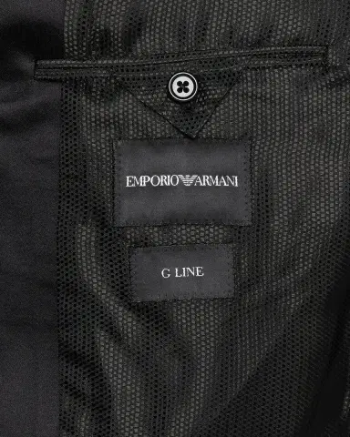 Emporio Armani Men's Tonal Plaid Peak Lapel G Line Tuxedo | Thumbnail 7