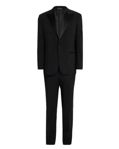 Emporio Armani Men's Tonal Plaid Peak Lapel G Line Tuxedo | Thumbnail 1