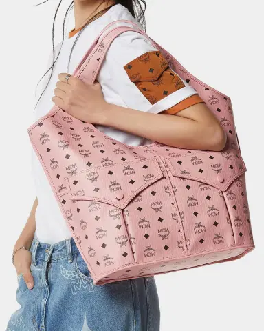 MCM Leni Visetos Shopper Tote Bag | Thumbnail 2 MCM Leni Visetos Shopper Tote Bag | Thumbnail 2