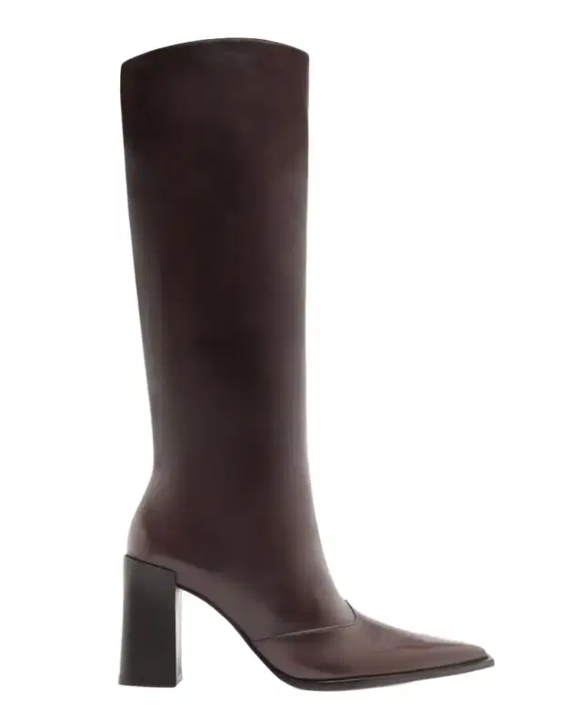 Raffaela Up Leather Block-Heel Knee-High Boots