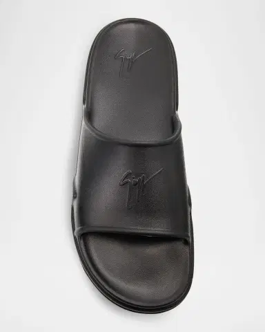 Giuseppe Zanotti Men 's GZ-Slide Ghost Rubber Slides | Thumbnail 4 Giuseppe Zanotti Men 's GZ-Slide Ghost Rubber Slides | Thumbnail 4