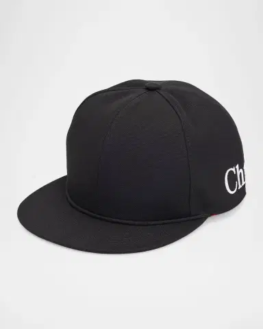 Christian Louboutin Men's Embroidered Canopy Logo Six-Panel Baseball Cap | Thumbnail 3