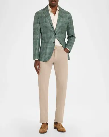 Sartorio Men's Check Wool-Linen Sport Coat | Thumbnail 2