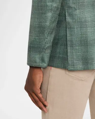 Sartorio Men's Check Wool-Linen Sport Coat | Thumbnail 8