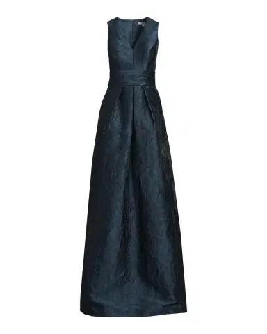 Kay Unger New York Mariah V-Neck Sleeveless Jacquard A-Line Gown | Thumbnail 1 Kay Unger New York Mariah V-Neck Sleeveless Jacquard A-Line Gown | Thumbnail 1