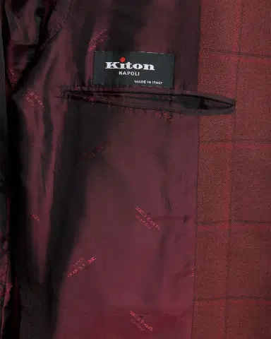 Kiton Men's Windowpane Single-Breasted Sport Coat | Thumbnail 5