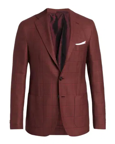 Kiton Men's Windowpane Single-Breasted Sport Coat | Thumbnail 1