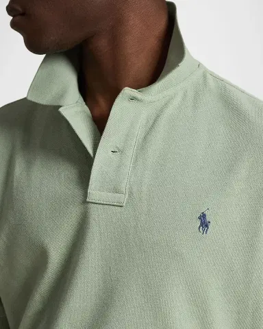 Polo Ralph Lauren Men's Basic Mesh Cotton Polo Shirt | Thumbnail 5 Polo Ralph Lauren Men's Basic Mesh Cotton Polo Shirt | Thumbnail 5