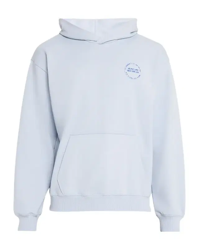 Helmut Lang Men 's Stamp Logo Cotton Terry Hoodie