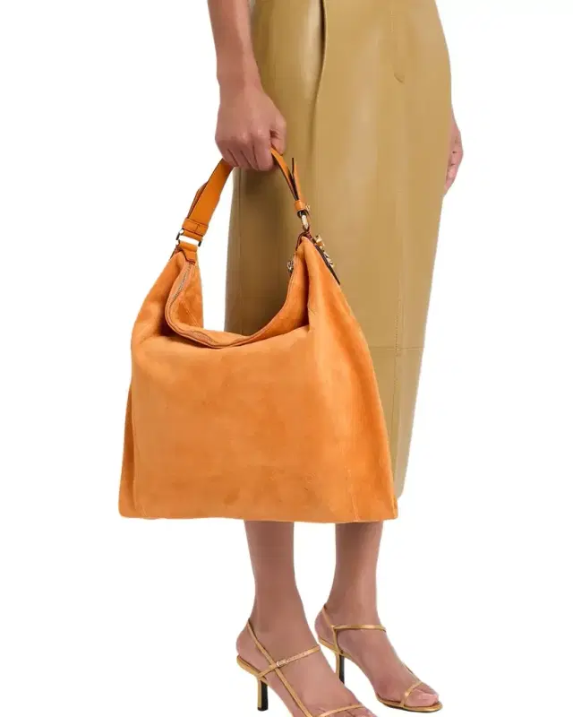 Jimmy Choo Ana Small Suede Hobo Bag