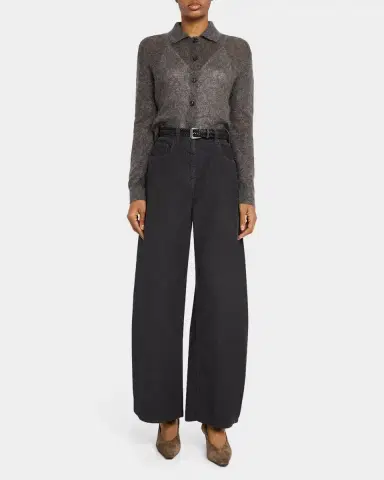 Brunello Cucinelli Corduroy Wide Barrel-Leg Pants | Thumbnail 2 Brunello Cucinelli Corduroy Wide Barrel-Leg Pants | Thumbnail 2