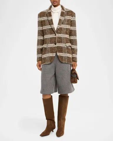 Brunello Cucinelli Virgin Wool Bermuda Shorts | Thumbnail 2 Brunello Cucinelli Virgin Wool Bermuda Shorts | Thumbnail 2