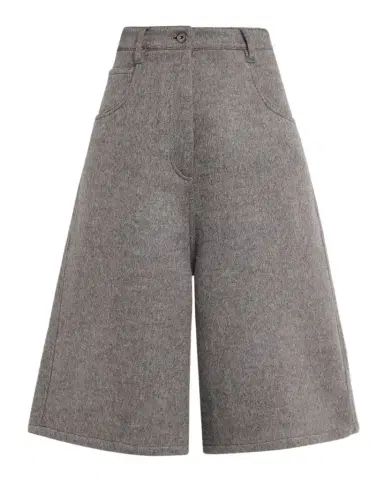 Brunello Cucinelli Virgin Wool Bermuda Shorts | Thumbnail 1 Brunello Cucinelli Virgin Wool Bermuda Shorts | Thumbnail 1