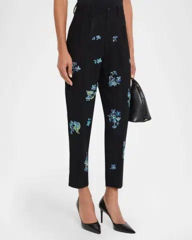 Libertine Ciggy Bluebell Lane Embellished Tapered-Leg Ankle Pants | Thumbnail 4 Libertine Ciggy Bluebell Lane Embellished Tapered-Leg Ankle Pants | Thumbnail 4