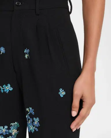 Libertine Ciggy Bluebell Lane Embellished Tapered-Leg Ankle Pants | Thumbnail 5 Libertine Ciggy Bluebell Lane Embellished Tapered-Leg Ankle Pants | Thumbnail 5