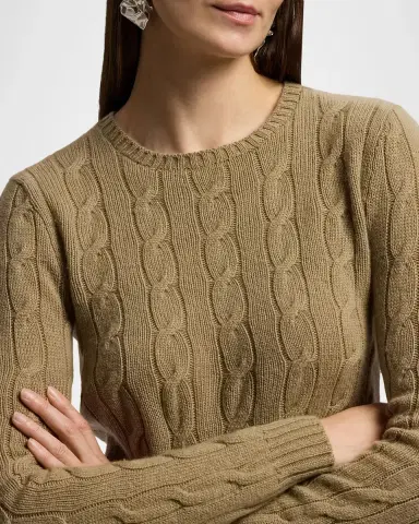 Ralph Lauren Collection Cashmere Cable-Knit Sweater | Thumbnail 5