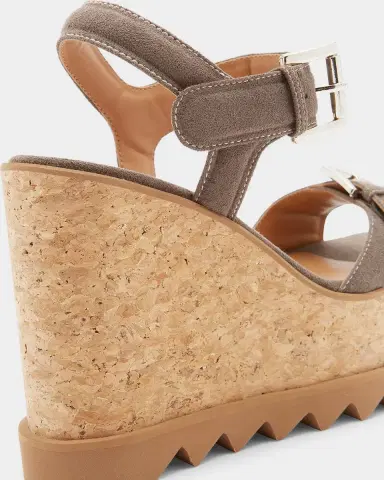 Stella McCartney 120mm Sneak-Elyse Vegan Suede Platform Sandals | Thumbnail 5