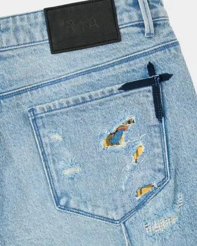 RTA Men's Chaparral Clayton Distressed Skinny Jeans | Thumbnail 4