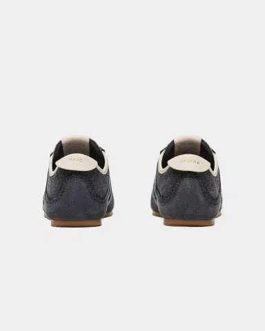 Marc Jacobs The 400 Bleecker Denim and Leather Low-Top Sneakers | Thumbnail 2