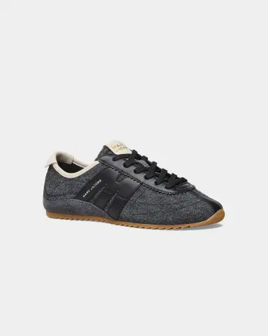 Marc Jacobs The 400 Bleecker Denim and Leather Low-Top Sneakers | Thumbnail 5