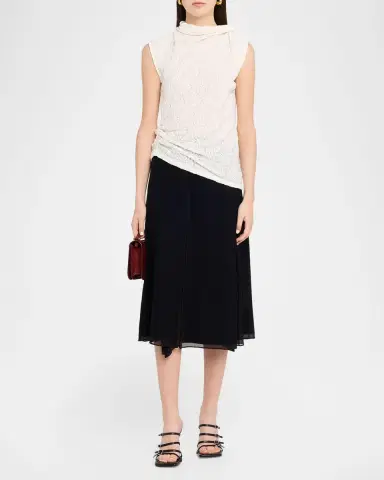 Proenza Schouler White Label Circe Draped Stretch-Knit Top | Thumbnail 2 Proenza Schouler White Label Circe Draped Stretch-Knit Top | Thumbnail 2