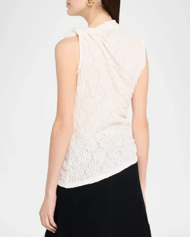 Proenza Schouler White Label Circe Draped Stretch-Knit Top | Thumbnail 3 Proenza Schouler White Label Circe Draped Stretch-Knit Top | Thumbnail 3