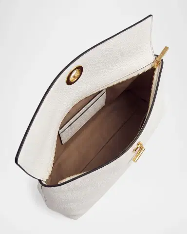 Veronica Beard Anchor Leather Fold-Over Clutch Bag | Thumbnail 3