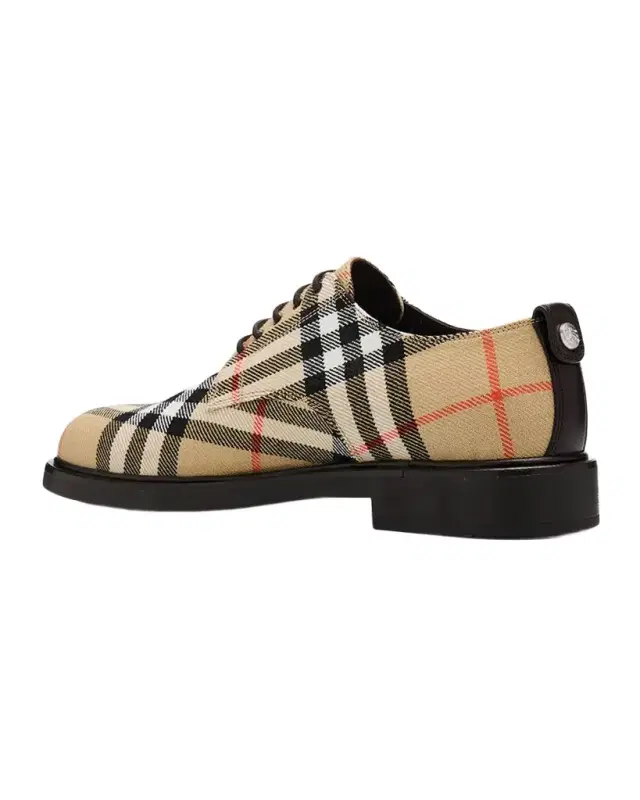 Burberry Men 's Pembroke Check Tweed Derby Shoes
