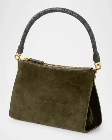Veronica Beard Vida Small Suede Top-Handle Bag | Thumbnail 3 Veronica Beard Vida Small Suede Top-Handle Bag | Thumbnail 3