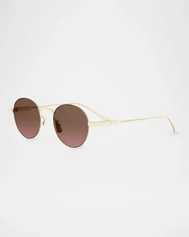 Celine 49mm Metal Round Sunglasses | Thumbnail 2