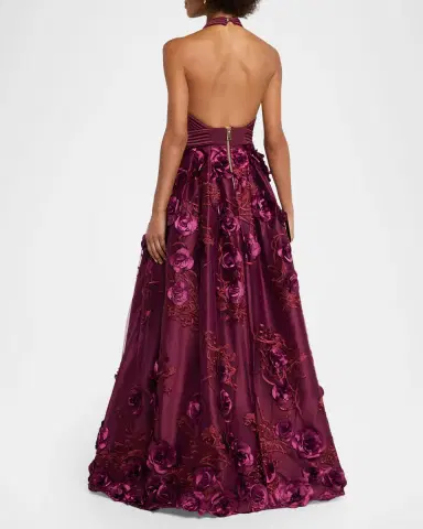 Zhivago The Beautiful Embroidered Floral Gown | Thumbnail 3 Zhivago The Beautiful Embroidered Floral Gown | Thumbnail 3