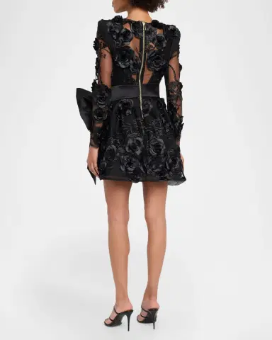 Zhivago The Beautiful & The Lost Floral Mesh Mini Dress | Thumbnail 3 Zhivago The Beautiful & The Lost Floral Mesh Mini Dress | Thumbnail 3