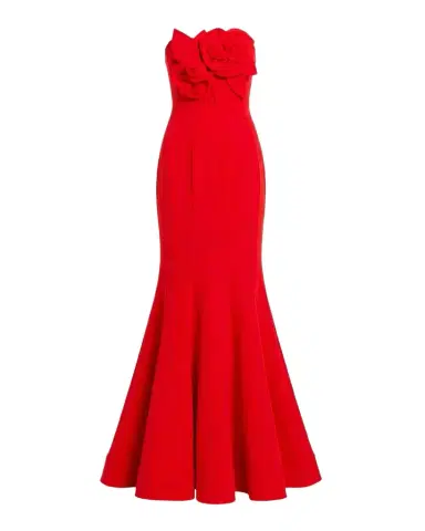 Mac Duggal Strapless Crepe Mermaid Gown | Thumbnail 1