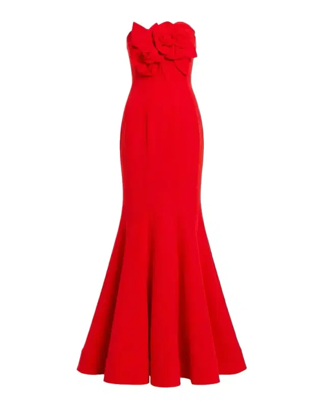 Strapless Crepe Mermaid Gown