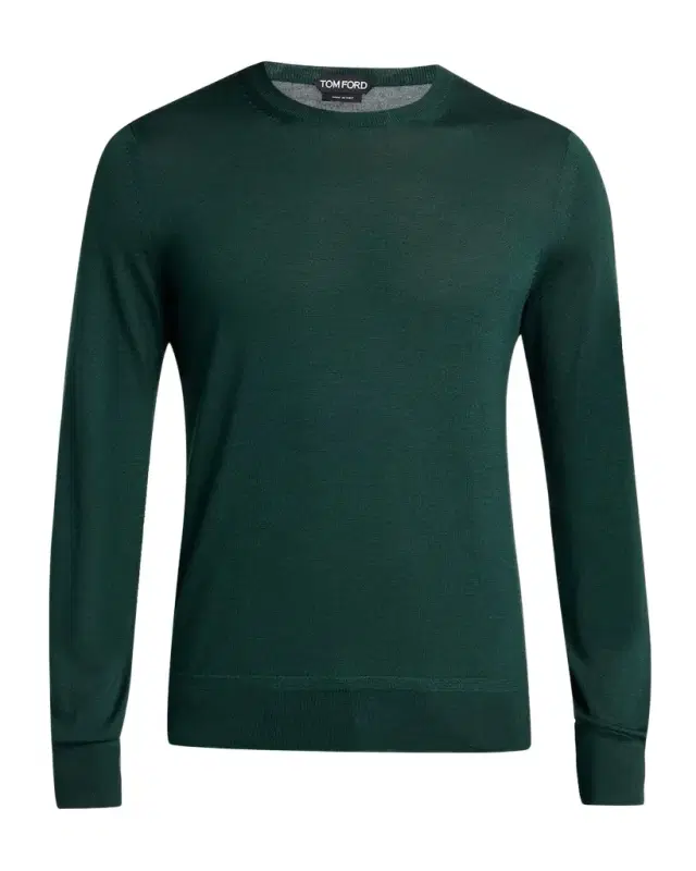 TOM FORD Men 's Lyocell and Cotton Long-Sleeve T-Shirt