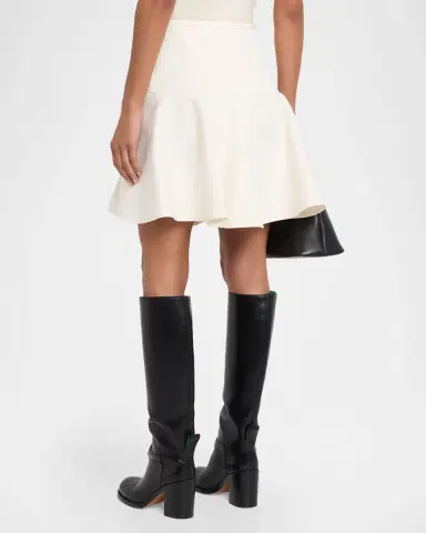 Burberry Ebony Cotton Twill Flare Mini Skirt | Thumbnail 2 Burberry Ebony Cotton Twill Flare Mini Skirt | Thumbnail 2