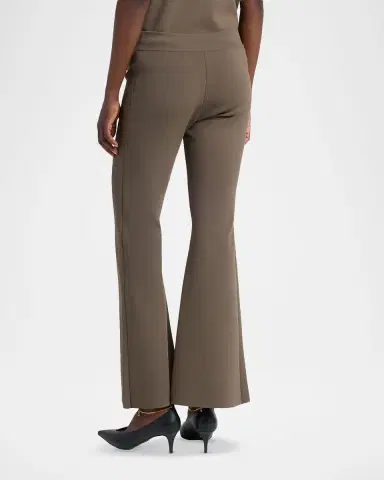 Stella McCartney Compact Knit Iconic Flared Pants | Thumbnail 2 Stella McCartney Compact Knit Iconic Flared Pants | Thumbnail 2