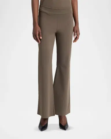 Stella McCartney Compact Knit Iconic Flared Pants | Thumbnail 3 Stella McCartney Compact Knit Iconic Flared Pants | Thumbnail 3