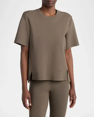 Stella McCartney Iconic Compact Knit Short-Sleeve Top | Thumbnail 3 Stella McCartney Iconic Compact Knit Short-Sleeve Top | Thumbnail 3