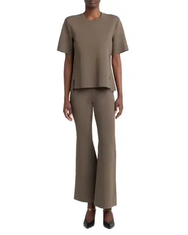 Stella McCartney Iconic Compact Knit Short-Sleeve Top | Thumbnail 1 Stella McCartney Iconic Compact Knit Short-Sleeve Top | Thumbnail 1
