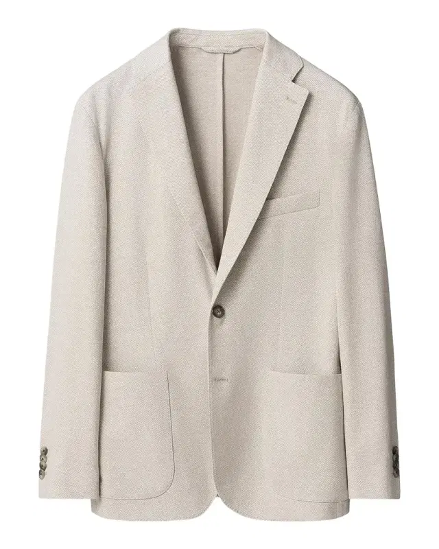 Herringbone Linen Jersey Soft Jacket