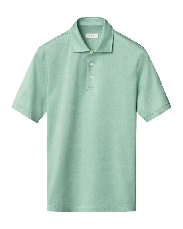 Eton Men 's Filo di Scozia Jacquard Cotton Polo Shirt