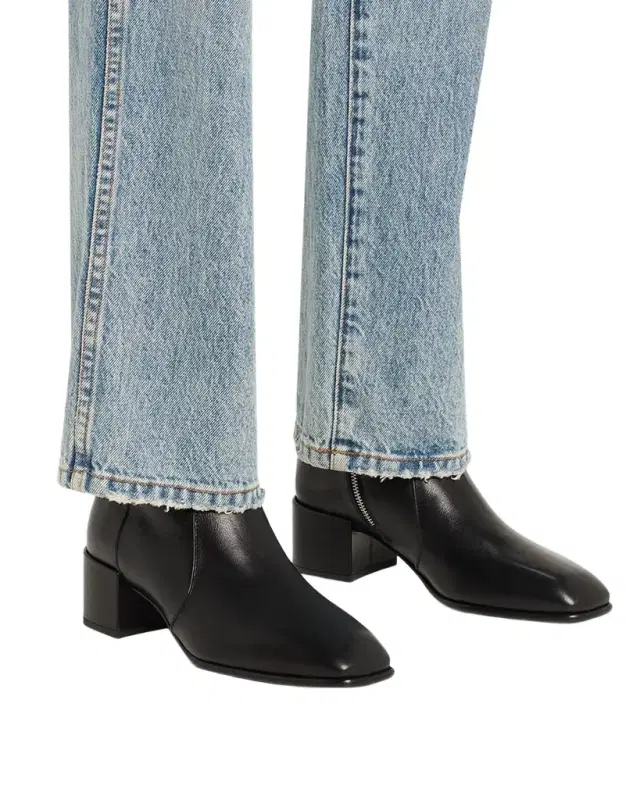 Jimmy Choo 45mm Eliot Vintage Leather Ankle Boots