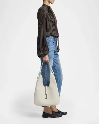 Tom Ford Kara Medium Hanging T Leather Hobo Bag | Thumbnail 5 Tom Ford Kara Medium Hanging T Leather Hobo Bag | Thumbnail 5