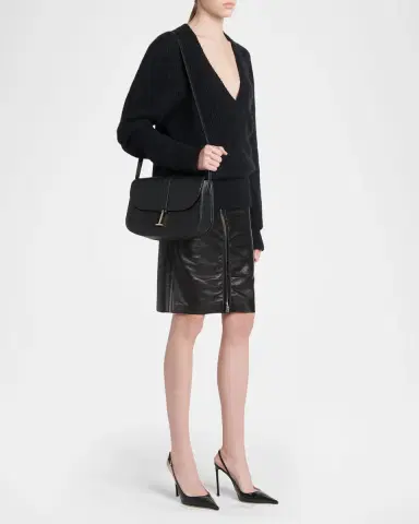 Tom Ford Kara Medium Grain Leather Crossbody Bag | Thumbnail 5 Tom Ford Kara Medium Grain Leather Crossbody Bag | Thumbnail 5