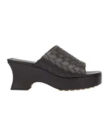 Bottega Veneta 70mm Rosita Intrecciato Leather Wedge Mules | Thumbnail 1 Bottega Veneta 70mm Rosita Intrecciato Leather Wedge Mules | Thumbnail 1